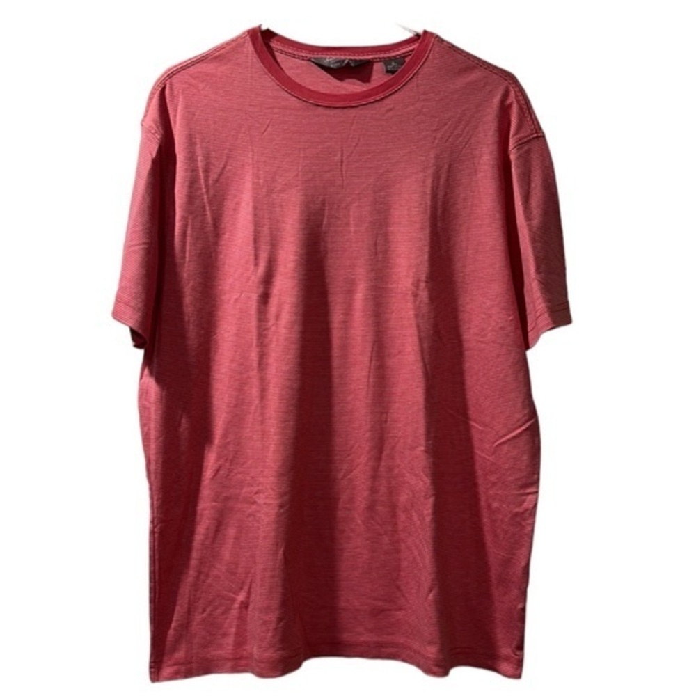 Daniel Cremieux Short Sleeve Crew Neck Pima Cotton Pink Shirt Size L EUC #4119